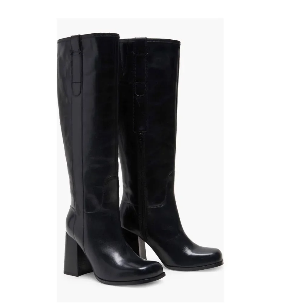 Free People *Revolve Naomi Tall Boots in Black, New, Size 6.5